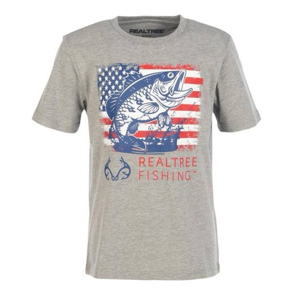 Realtree Fishing American Flag T-Shirt